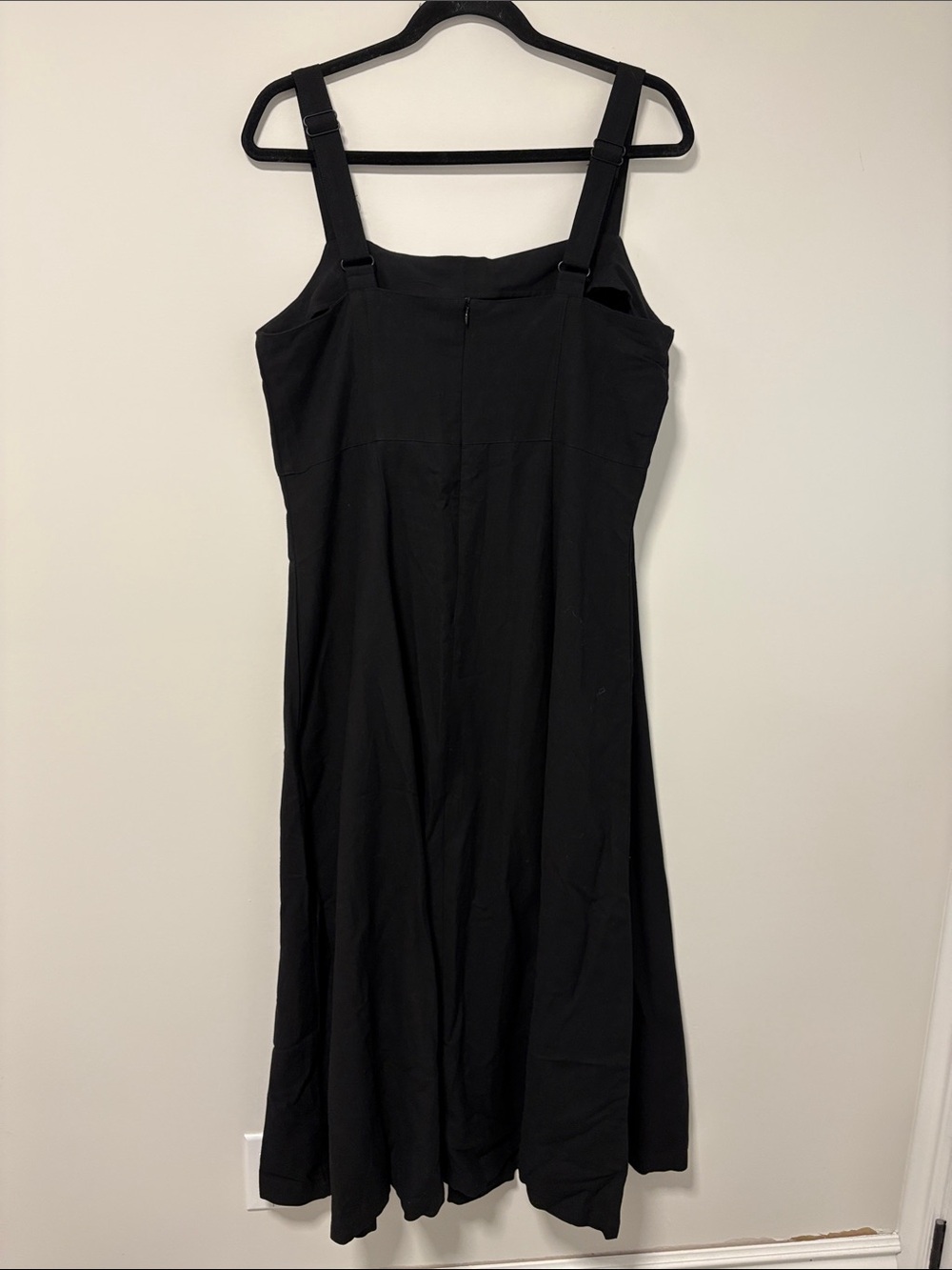 APRICOT Black Maxi Dress with Square Neckline and Wide Straps - Picture 7 of 9